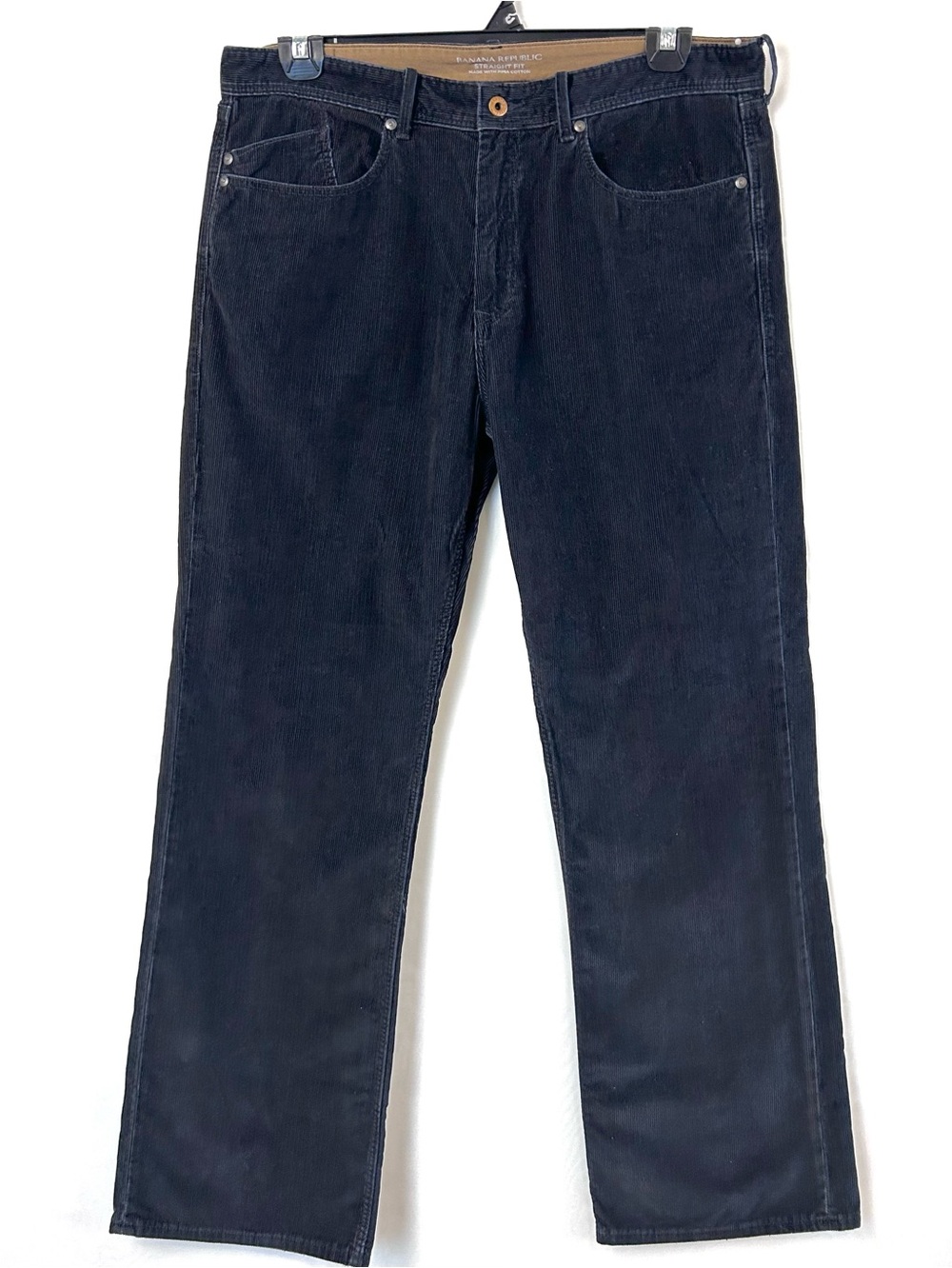 Banana Republic Men’s Black Straight Leg Cotton Corduroy Pants / size 35X30